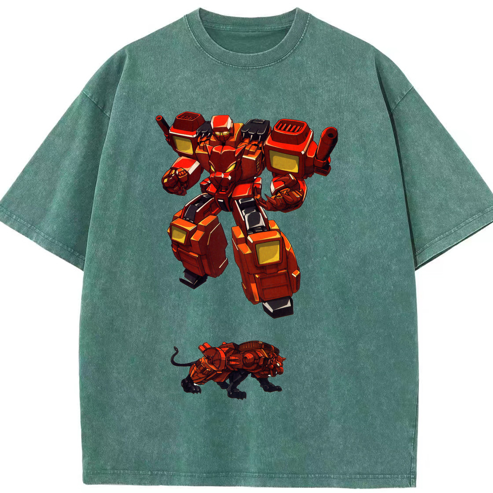 （画像用）  綿100% ヴィンテージ風 半袖Tシャツ（フロントプリント）